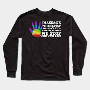 Massage Therapist Physiotherapist Long Sleeve T-Shirt